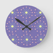 Horloge murale Motif de style floral Y2K (Recto)