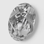 Horloge murale moto (Angle)
