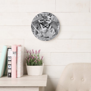 Horloge murale moto