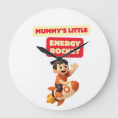 Horloge murale Mummy's Little Energy Rocket Kids (Recto)