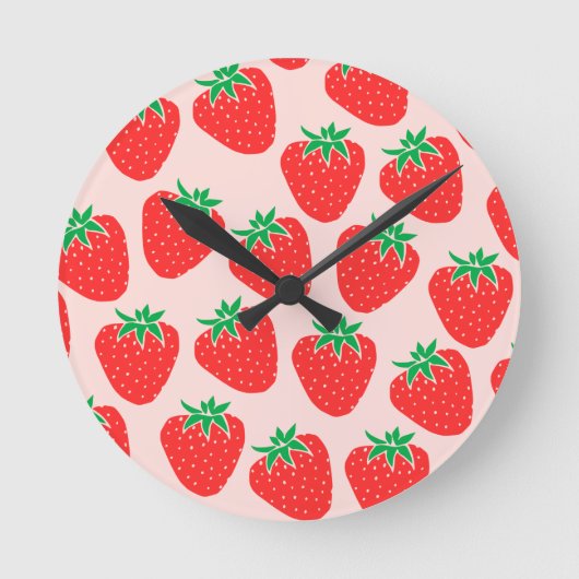 Horloge murale mure aux fraises (Recto)