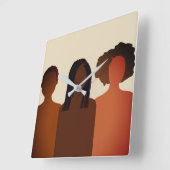 Horloge murale naturelle de cheveux (Angle)