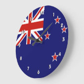 Horloge murale néo-zélandaise avec chiffres (Angle)