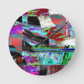 Horloge murale – Neon Pulse (Recto)
