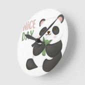 Horloge murale Nice Day Bear (Angle)