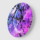 Horloge murale nocturne Lune - Décor Céleste (Angle)