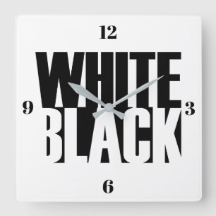 Horloge murale - Noir Blanc