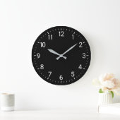 Horloge murale noire (Maison)