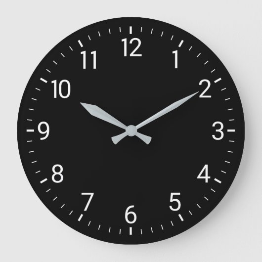 Horloge murale noire (Recto)