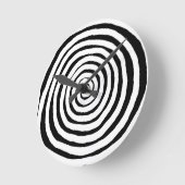 Horloge murale noire et blanche (Angle)