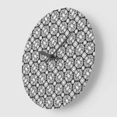 Horloge murale noire et blanche (Angle)