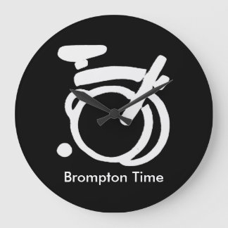 Horloge murale noire et blanche de Brompton