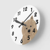 Horloge murale Norwich Terrier (Angle)