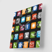 Horloge murale novatrice | Icône graphique de l'ap (Angle)