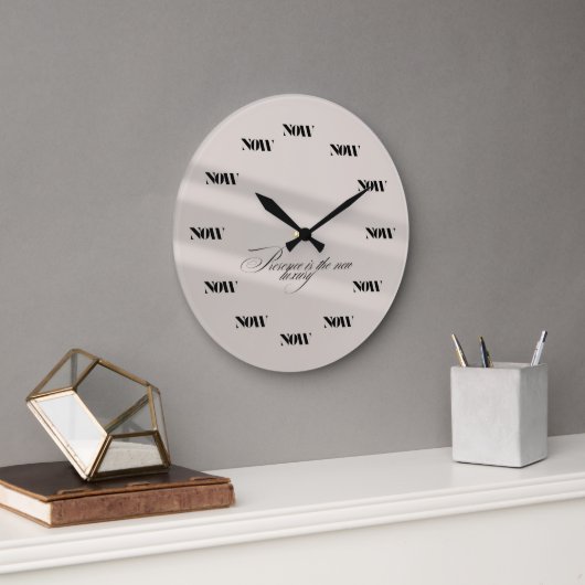 Horloge murale "NOW" Luxueuse (Bureau)