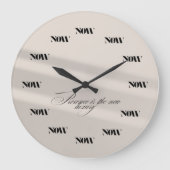 Horloge murale "NOW" Luxueuse (Recto)