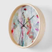 Horloge murale Numérique abstrait glacé tendance d (Angle)