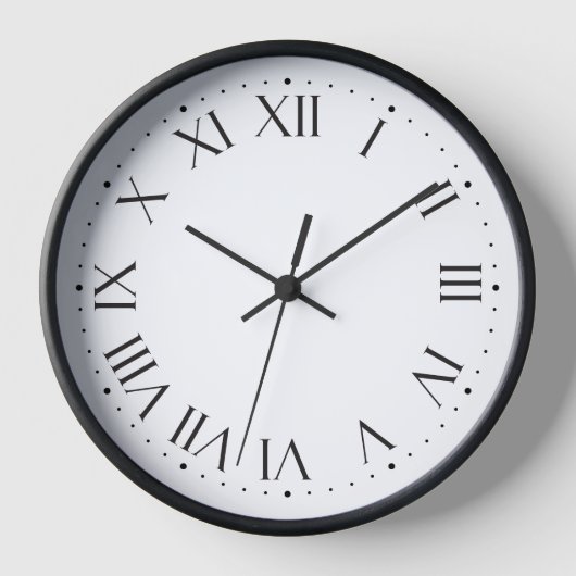 Horloge murale numérique classique ⏰ noir élégant (Recto)