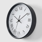 Horloge murale numérique classique ⏰ noir élégant (Angle)