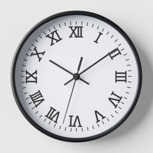 Horloge murale numérique classique - Noir intempor