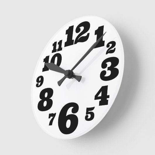 Horloge murale numérique funeste (Angle)