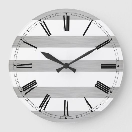 Horloge murale - Numéros romains de métal moderne (Recto)