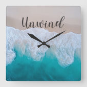 Horloge murale Ocean Beach Unwind (Recto)