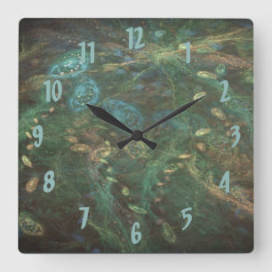 Horloge murale océanique cosmique