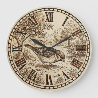 Horloge murale oiseau