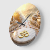 Horloge murale OM - AUM - ZEN BOUDDHISME (Angle)