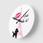 Horloge murale Oooh La La Paris (Angle)