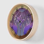 horloge murale or (Angle)