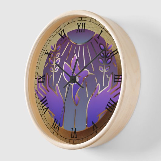 horloge murale or (Angle)