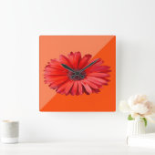 Horloge murale orange (Maison)