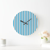 Horloge murale : Orange, Bleu Turquoise, Blancs (Maison)