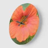 Horloge murale Orange Nasturtium (Angle)