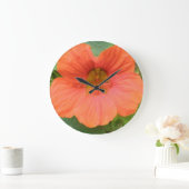 Horloge murale Orange Nasturtium (Maison)