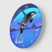 Horloge murale Orca (Angle)