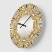 Horloge murale ornée d'or (Angle)