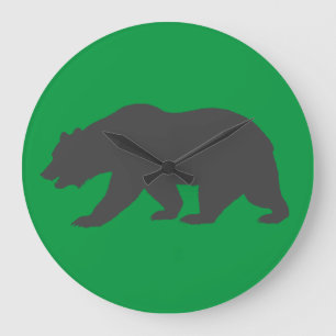 Horloge murale OURS GRIZZLI ROUGE