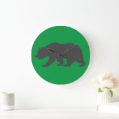 Horloge murale OURS GRIZZLI ROUGE (Maison)