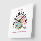 Horloge murale OVERFLOW par Poet Adiela Akoo (Angle)