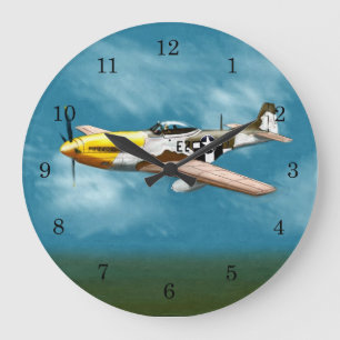 Horloge murale P51D Mustang