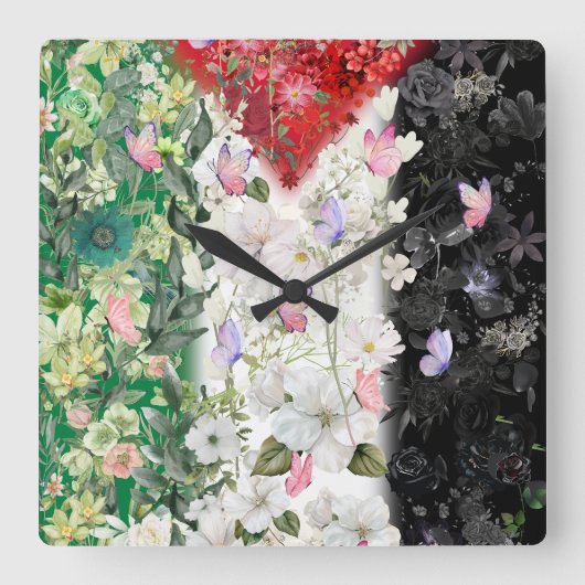 Horloge murale palestinienne la plus fine avec car (Recto)