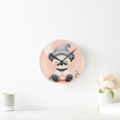 Horloge murale Panda avec design nocturne rêveur (Maison)