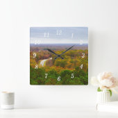 Horloge murale Panoramique Automne Drive (Maison)