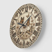 Horloge murale papillon (Angle)