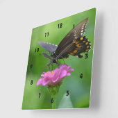 Horloge murale papillon (Angle)