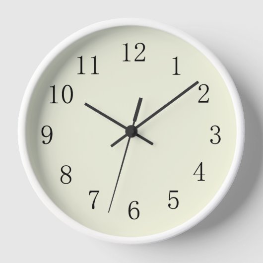 Horloge murale Pastel Beige Cuisine (Recto)