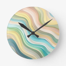 Horloge murale Pastel Wave